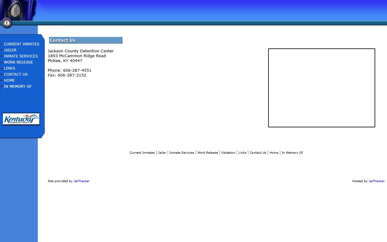 Jackson County inmate search detention center contact source