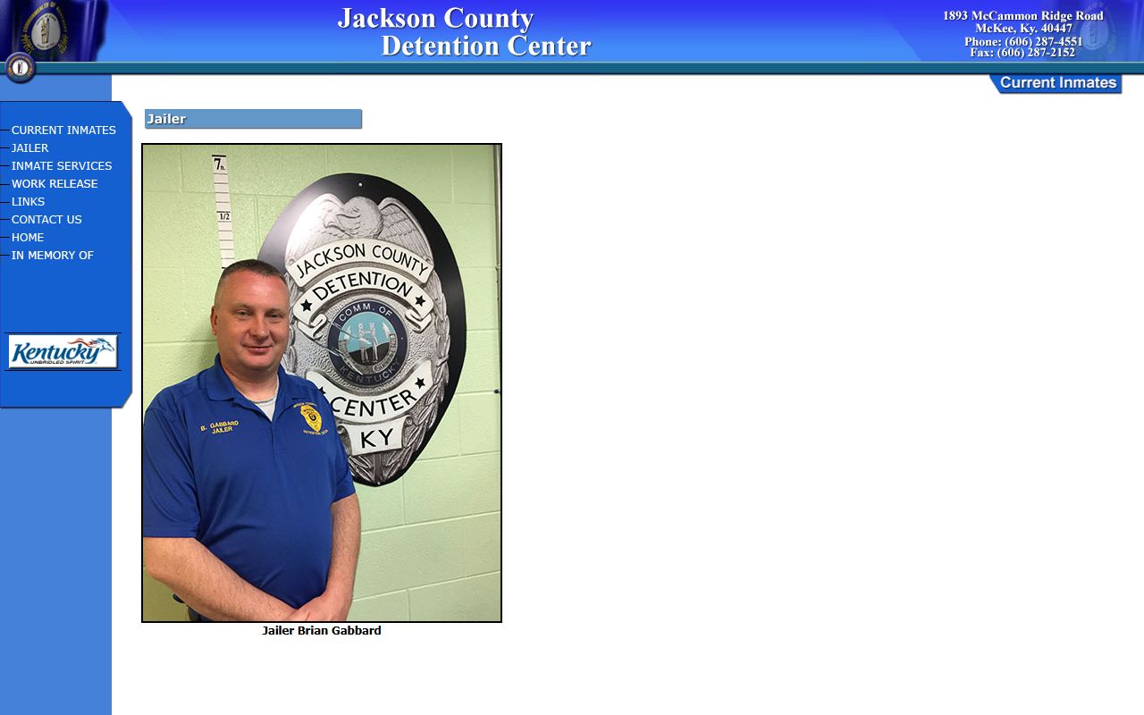 Jackson County inmate records jailer information source