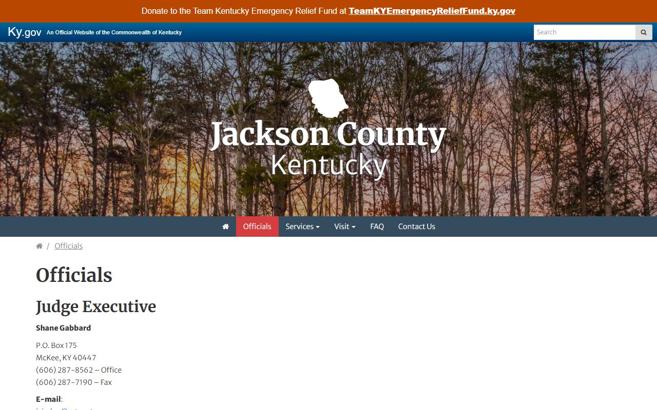 Jackson County court records local officials