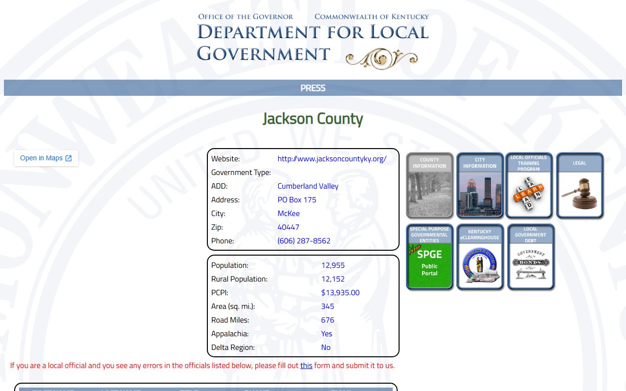 Jackson County court records county profile
