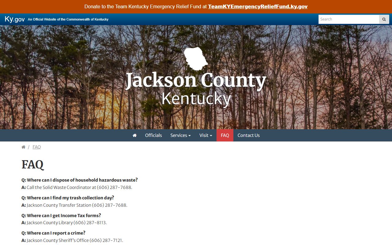 Jackson County court records county FAQ