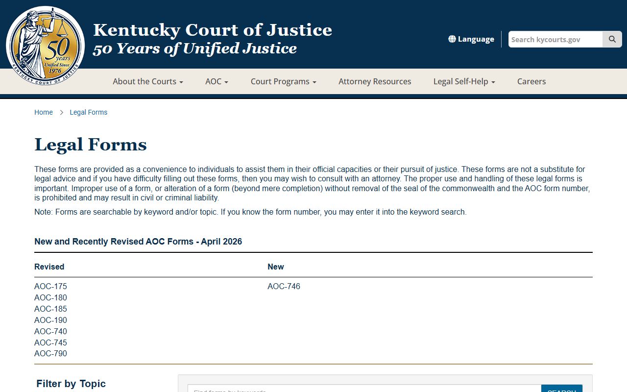Jackson County probate records and Kentucky legal forms